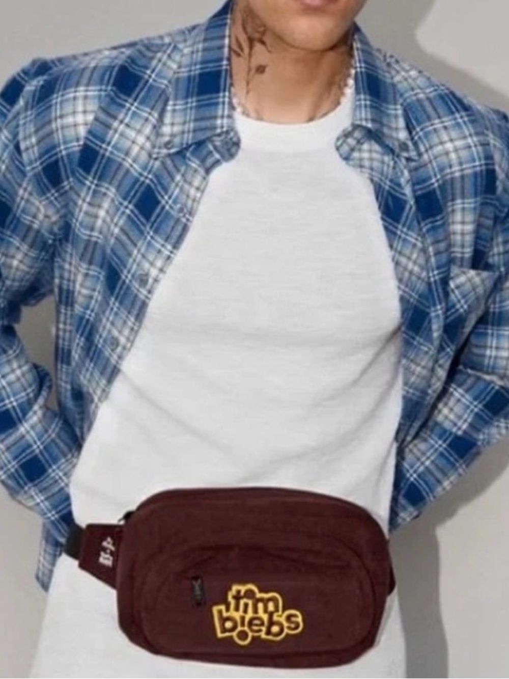 TimBiebs Belt Bag- Justin Bieber x Tim Hortons Collab- Brown & Yellow- Adjusts